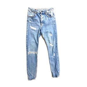 H&M Vintage Destroyed High Waist Skinny Jeans